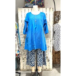 BONNIE TUNIC  in PURE BLUE- large