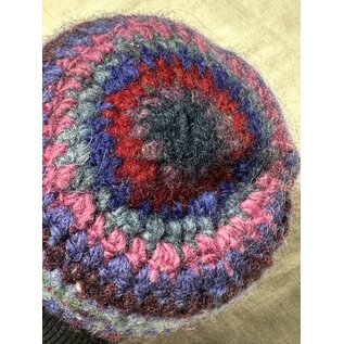 HAND KNIT FELTED BOWL #6 berry