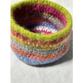 WOOL FELTED BOWL - SPRING