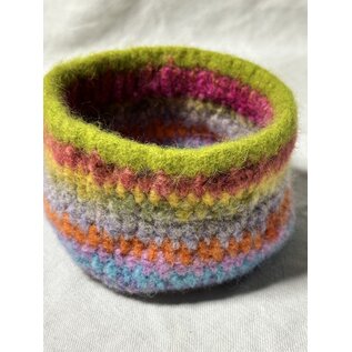 WOOL FELTED BOWL - SPRING