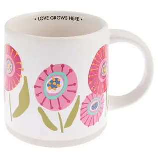 LOVE GROWS HERE MUG