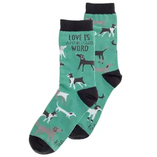 KARMA GIFTS LOVE IS A 4 LEGGED WORD SOCKS