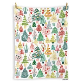 TINSEL TREES TEA TOWEL