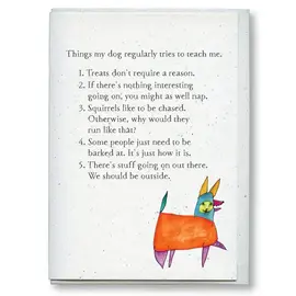 FLYING EDNA CARD - DOG LESSONS