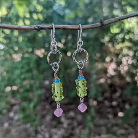 Seismic Silver SILVER AND BEAD EARRINGS