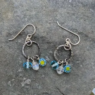 Seismic Silver SILVER AND BEAD EARRINGS