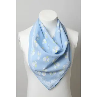 PERIWINKLE FLORAL KERCHIEF