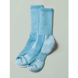 MERINO WOOL BLEND HIKING SOCK - TURQUOISE