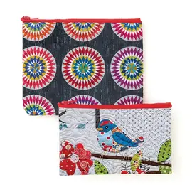 ECO POUCH SET - BIRDSEYE QUILT