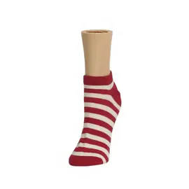 RED STRIPE SHORTIE SOCK