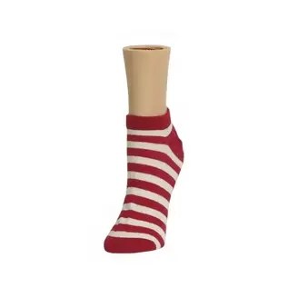 RED STRIPE SHORTIE SOCK
