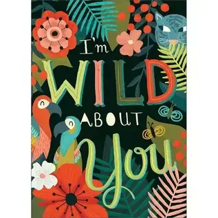 WILD ABOUT YOU CARD - BLANK INSIDE