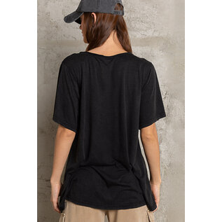 BLACK FEATHERWEIGHT TEE SHIRT
