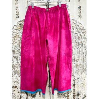 KAMALA DESIGNS SANDY PANT - DEEP PINK- SIZE MEDIUM