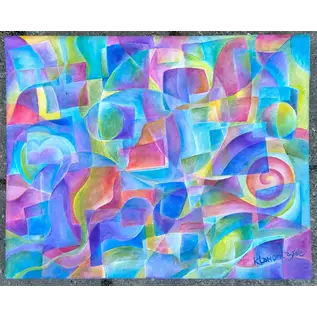 ORIGINAL OIL PAINTING by KATE- PEACE LIKE A RIVER