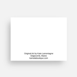 POSTCARD W/ENVELOPE -  KATE'S ART - WAVES