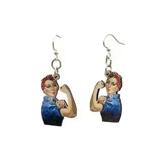 ROSIE THE RIVETER EARRINGS