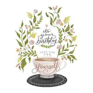 BIRTHDAY CARD TAKE TIME FOR YOURSELF