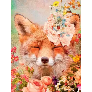 FLOWER FOX NOTE CARD PACK 8