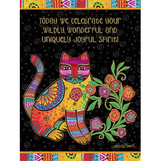 BIRTHDAY CARD WILDLY WONDERFUL CAT