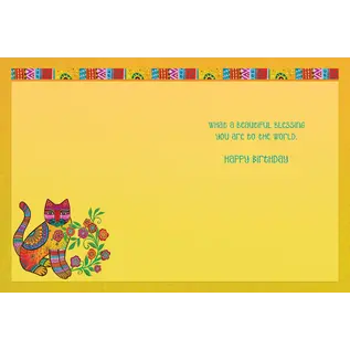 BIRTHDAY CARD WILDLY WONDERFUL CAT