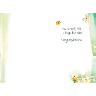 A STAR IS BORN NEW BABY CARD