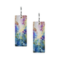 ARTISTA PURPLE RAIN RECTANGLE EARRINGS