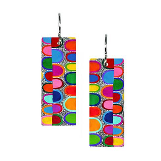 ARTISTA PARTY RECTANGLE  EARRINGS