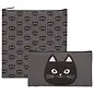 SET OF 2 KITTY POUCHES