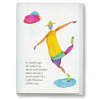 FLYING EDNA CARD -  YELLOW COAT