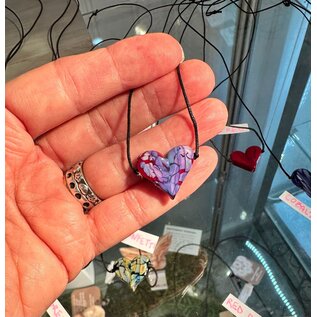 FLAMEWORK HEART NECKLACE
