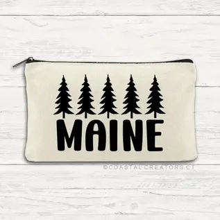 MAINE TREES ZIP POUCH