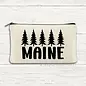 MAINE TREES ZIP POUCH