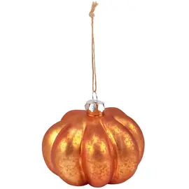 GLASS PUMPKIN ORNAMENT