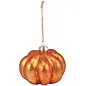 GLASS PUMPKIN ORNAMENT