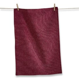 WAFFLE WEAVE DISH TOWEL- RASPBERRY