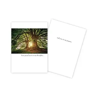 SYMPATHY  CARD -  TREE