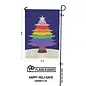 HOLIDAY TREE  PRIDE GARDEN FLAG