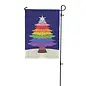 HOLIDAY TREE  PRIDE GARDEN FLAG
