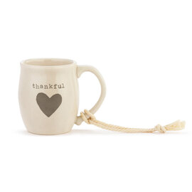 MINI HEART MUG - THANKFUL