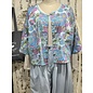 KAMALA DESIGNS MAGGIE TOP - KAFFE FASSET ASIAN CIRCLES- SIZE M/L