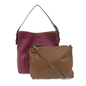 HOBO BAG - BLACK / CEDAR HANDLE