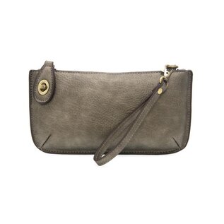 MINI CROSSBODY WRISTLET METALLIC GREY