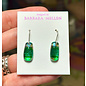 BARBARA MELLEN Handcrafted Dichroic Glass Earrings  #2