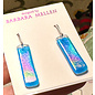 BARBARA MELLEN Handcrafted Dichroic Glass Earrings  #3