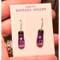 BARBARA MELLEN Handcrafted Dichroic Glass Earrings  #4