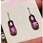 BARBARA MELLEN Handcrafted Dichroic Glass Earrings  #4