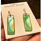 BARBARA MELLEN Handcrafted Dichroic Glass Earrings  #6