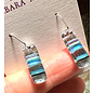 BARBARA MELLEN Handcrafted Dichroic Glass Earrings  #11
