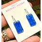 BARBARA MELLEN Handcrafted Dichroic Glass Earrings  #15
